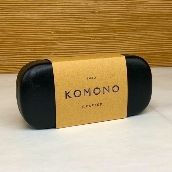 KOMONO Vivien Glossy Black Sunglasses NEW round - Picture 10 of 11